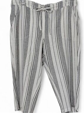 Per Se Linen Blend Capris